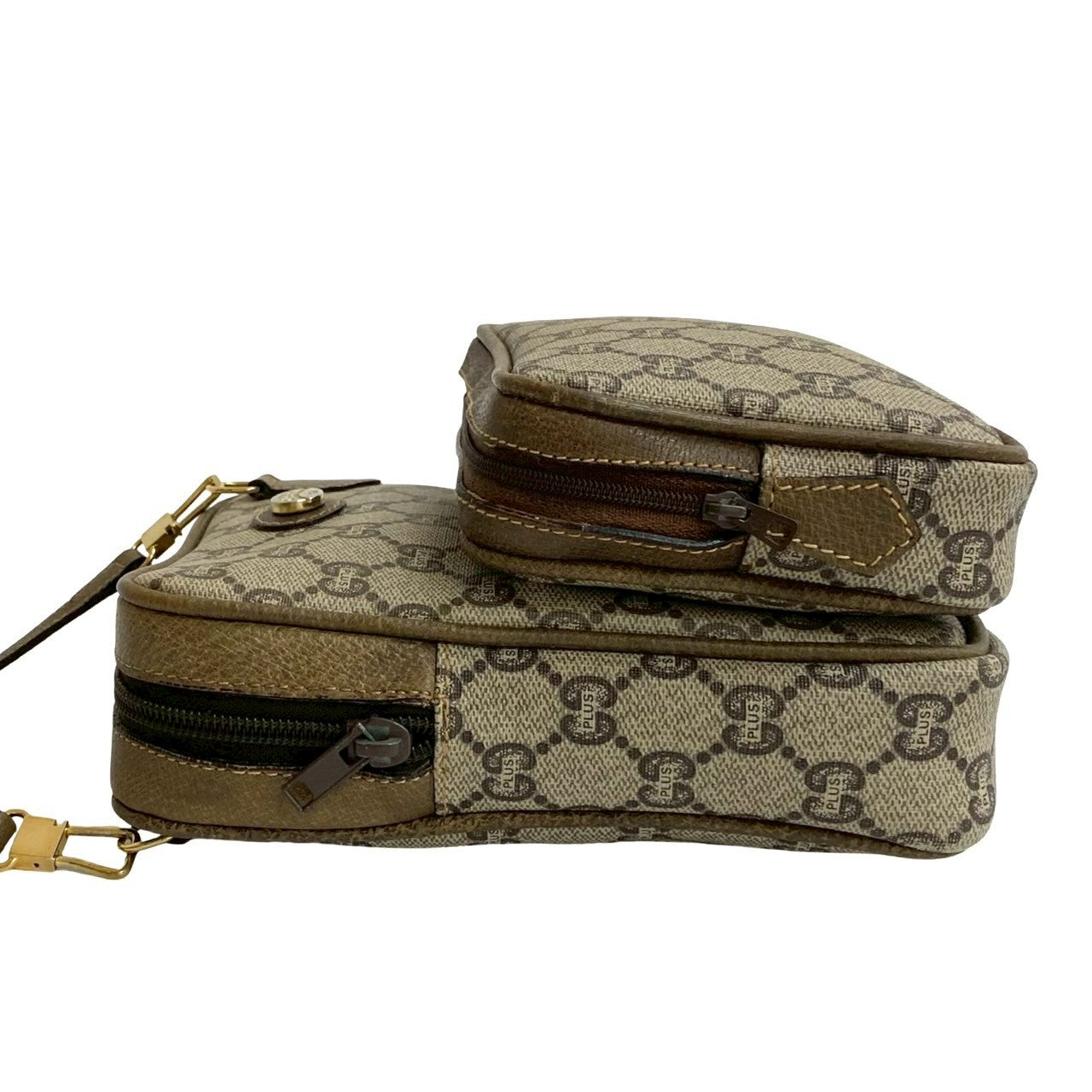 GUCCI Shoulder Bag leather Brown