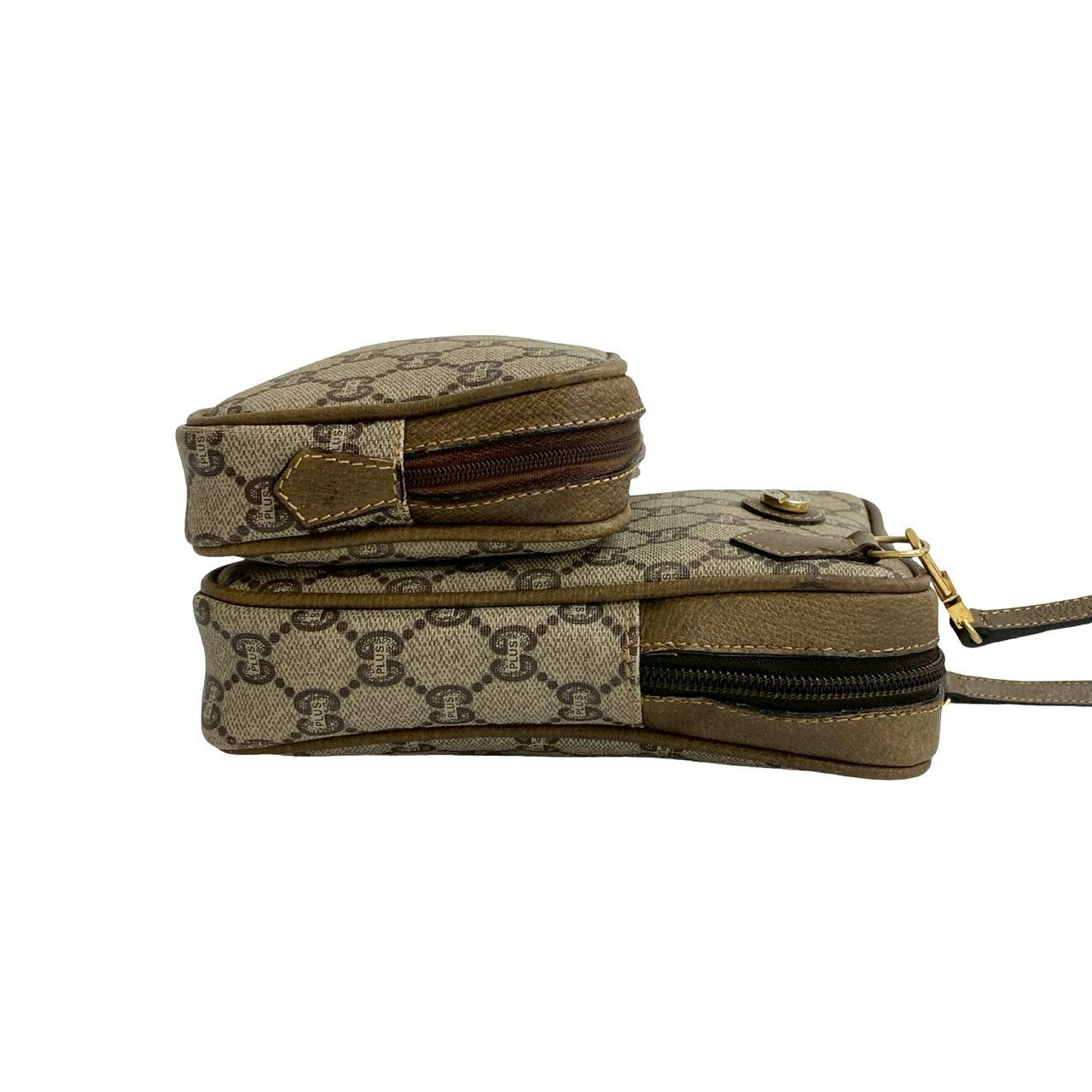 GUCCI Shoulder Bag leather Brown