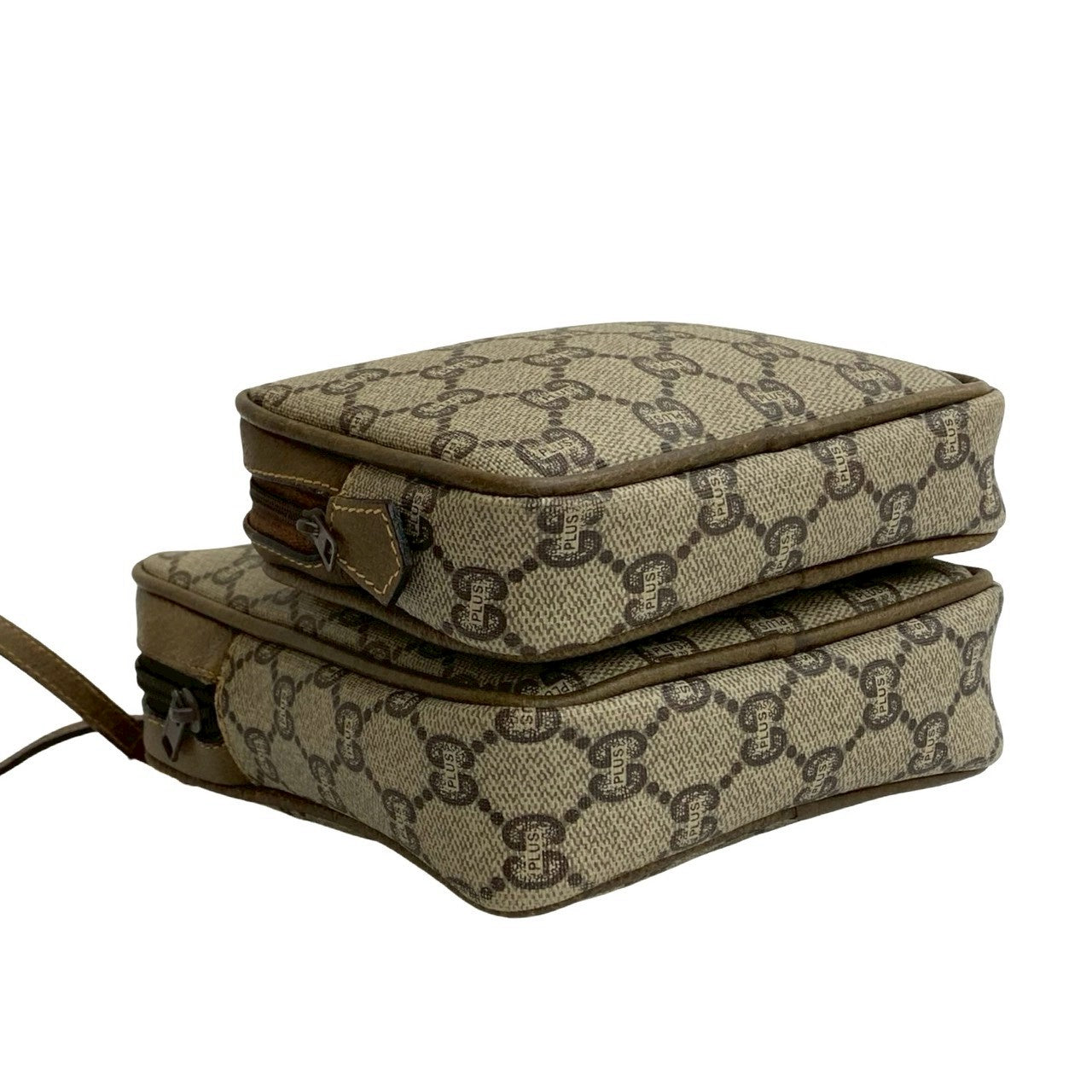 GUCCI Shoulder Bag leather Brown