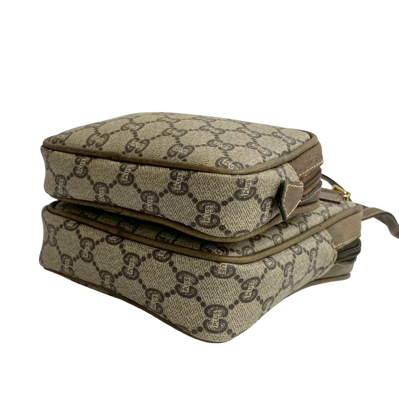 GUCCI Shoulder Bag leather Brown