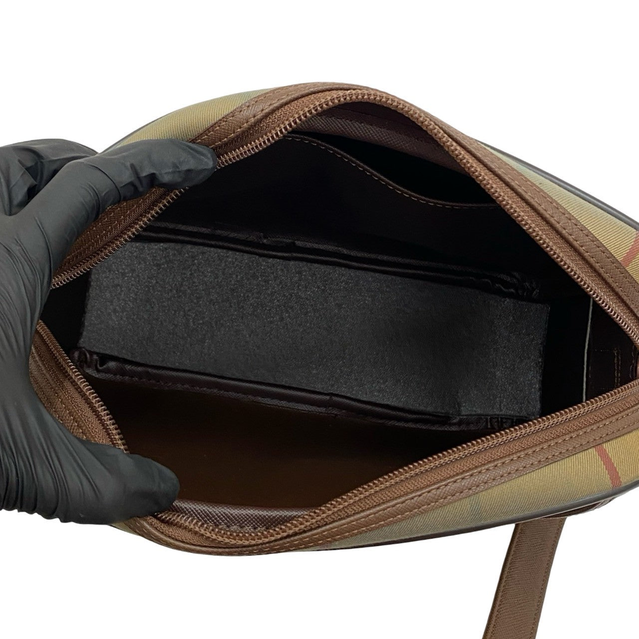 BURBERRY Shoulder Bag canvas Brown