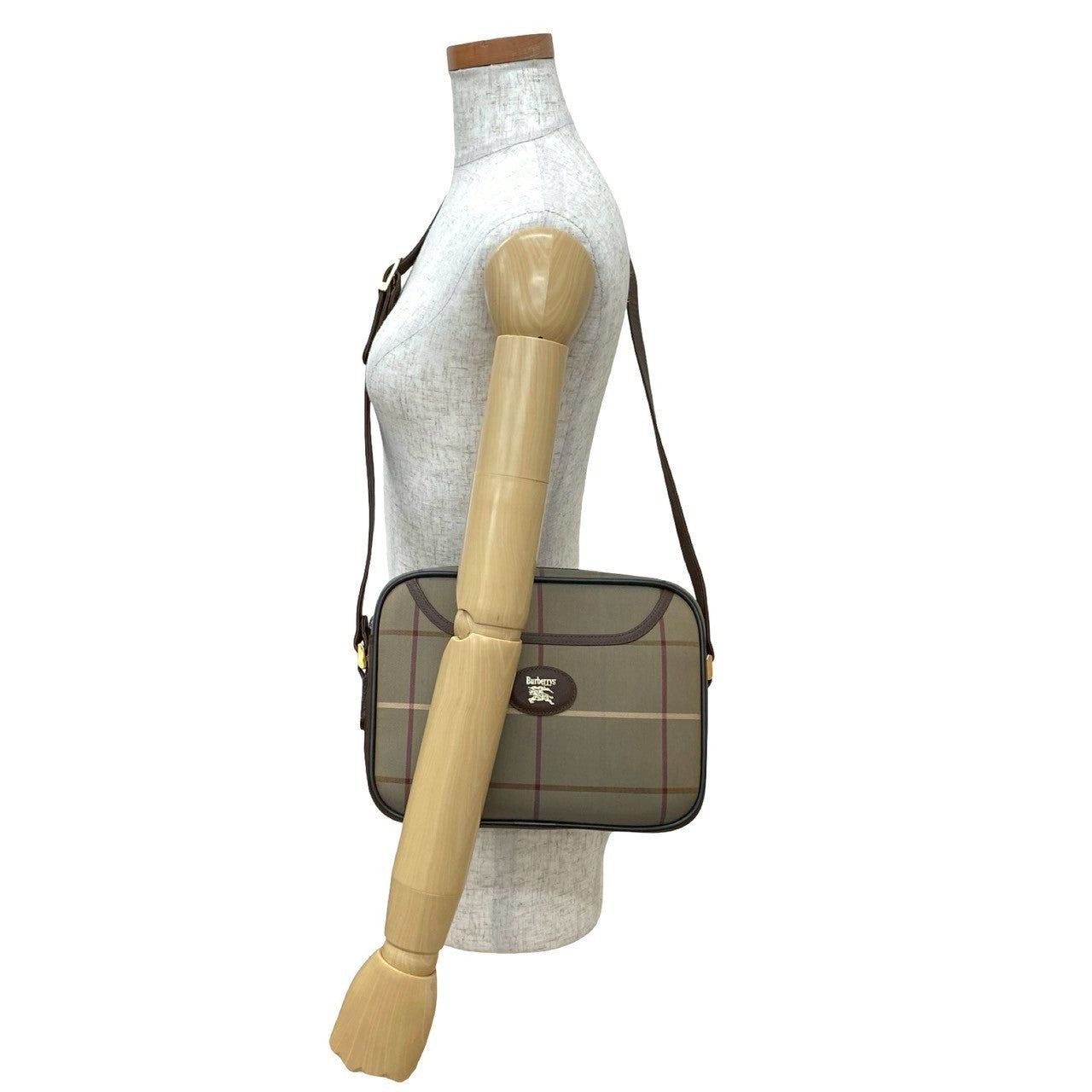 BURBERRY Shoulder Bag canvas Brown