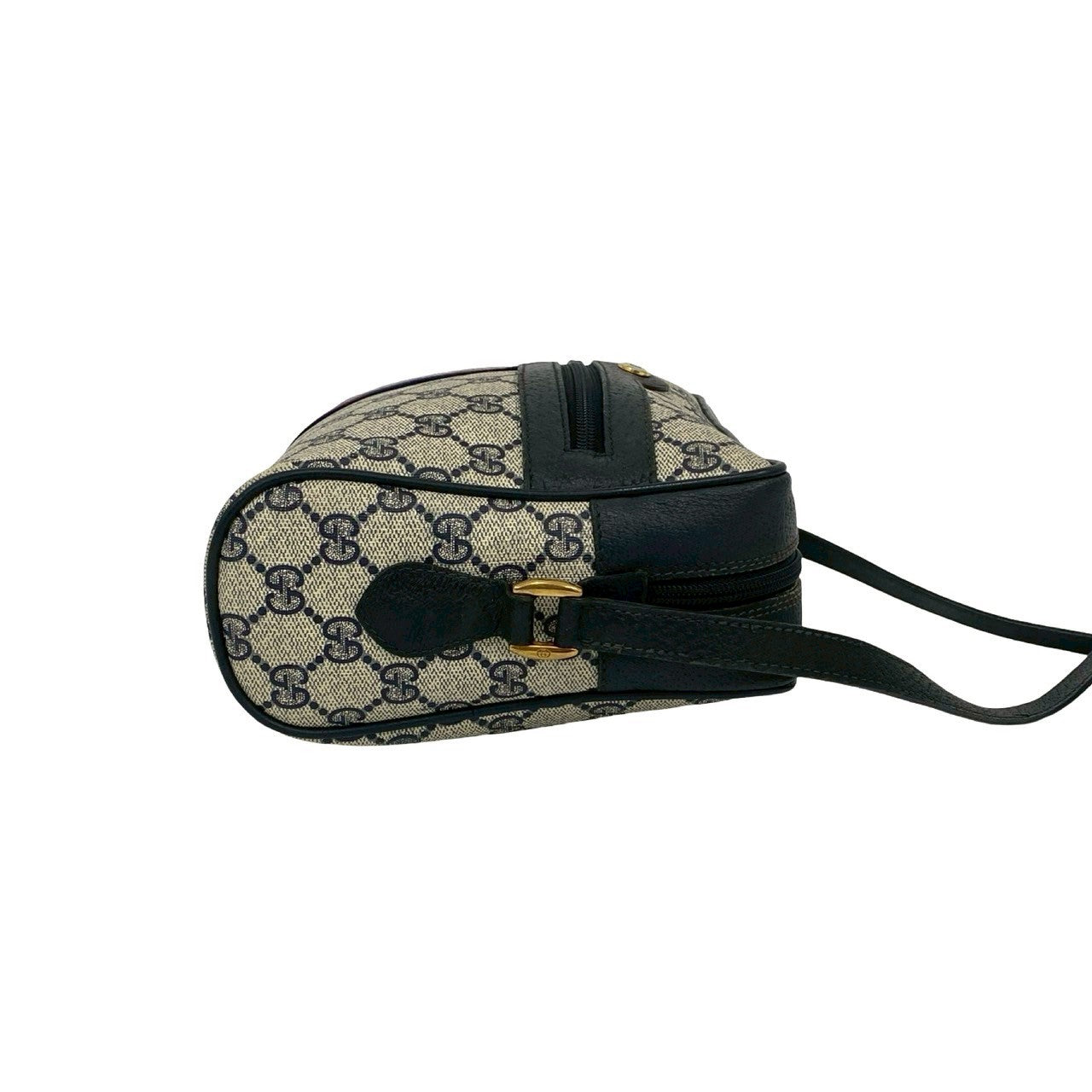 GUCCI Shoulder Bag leather Navy