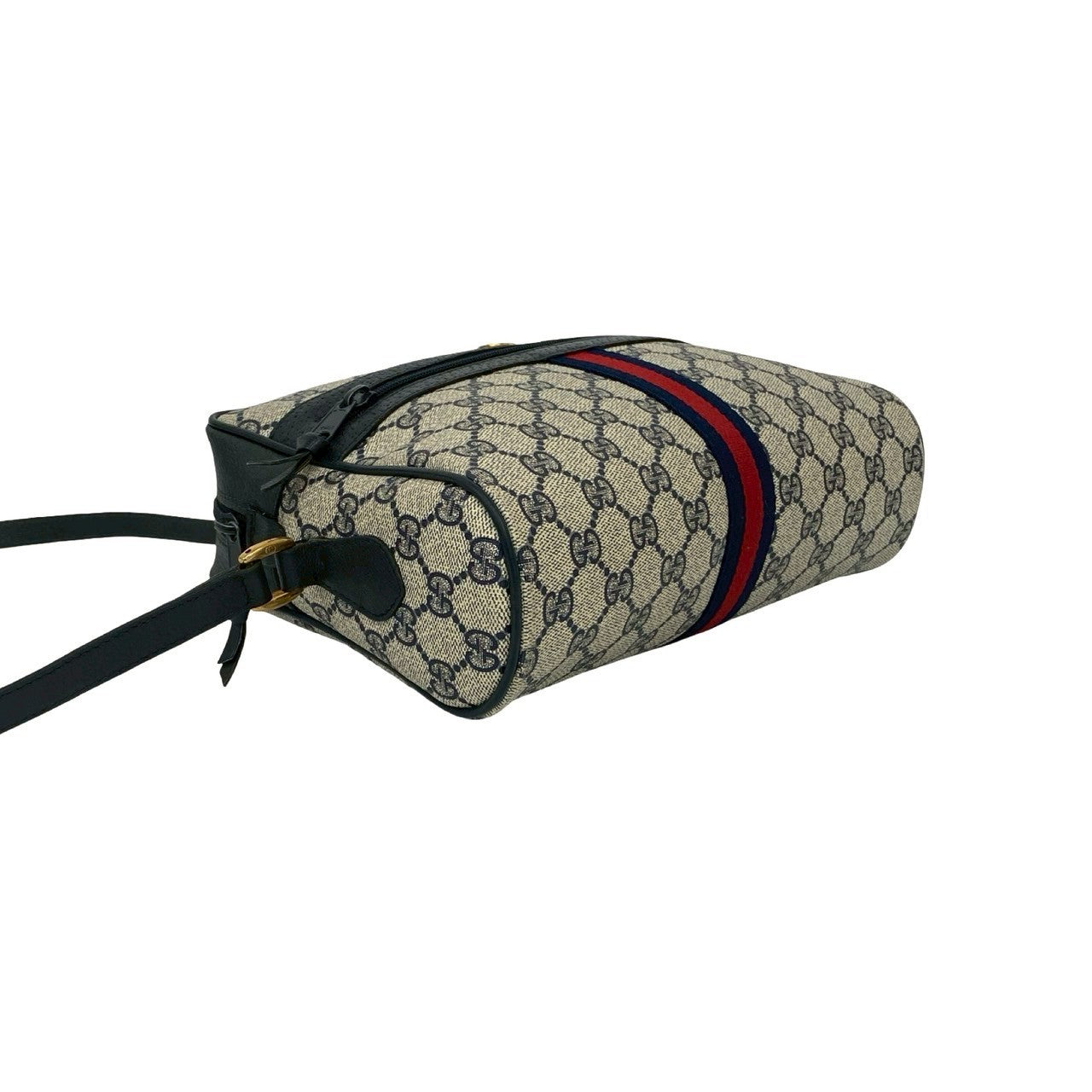 GUCCI Shoulder Bag leather Navy