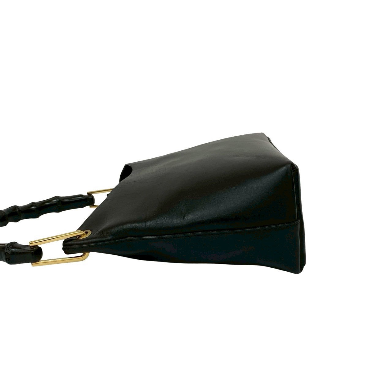 GUCCI Handbag leather black Bamboo