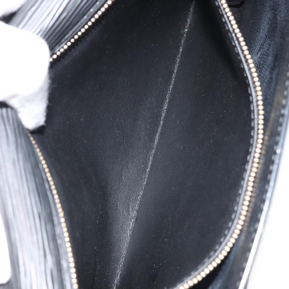 LOUIS VUITTON Dragonne Clutch Bag Epi Series Black Noir
