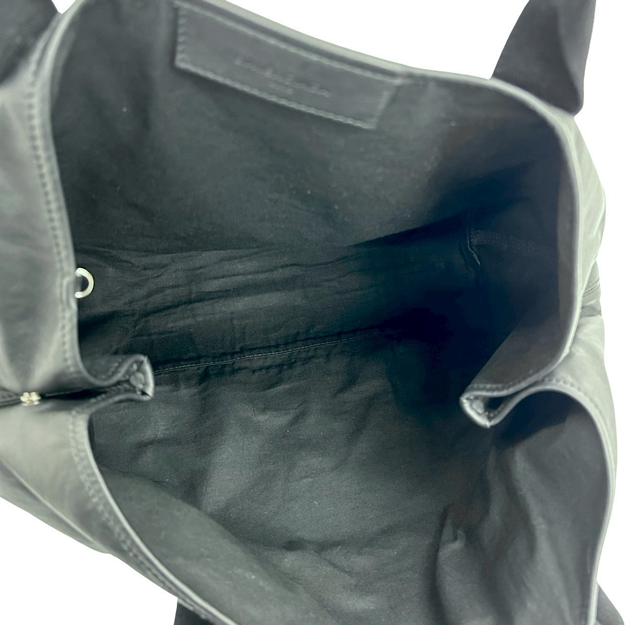 BALENCIAGA Handbag leather black Navy kabas