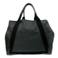 BALENCIAGA Handbag leather black Navy kabas