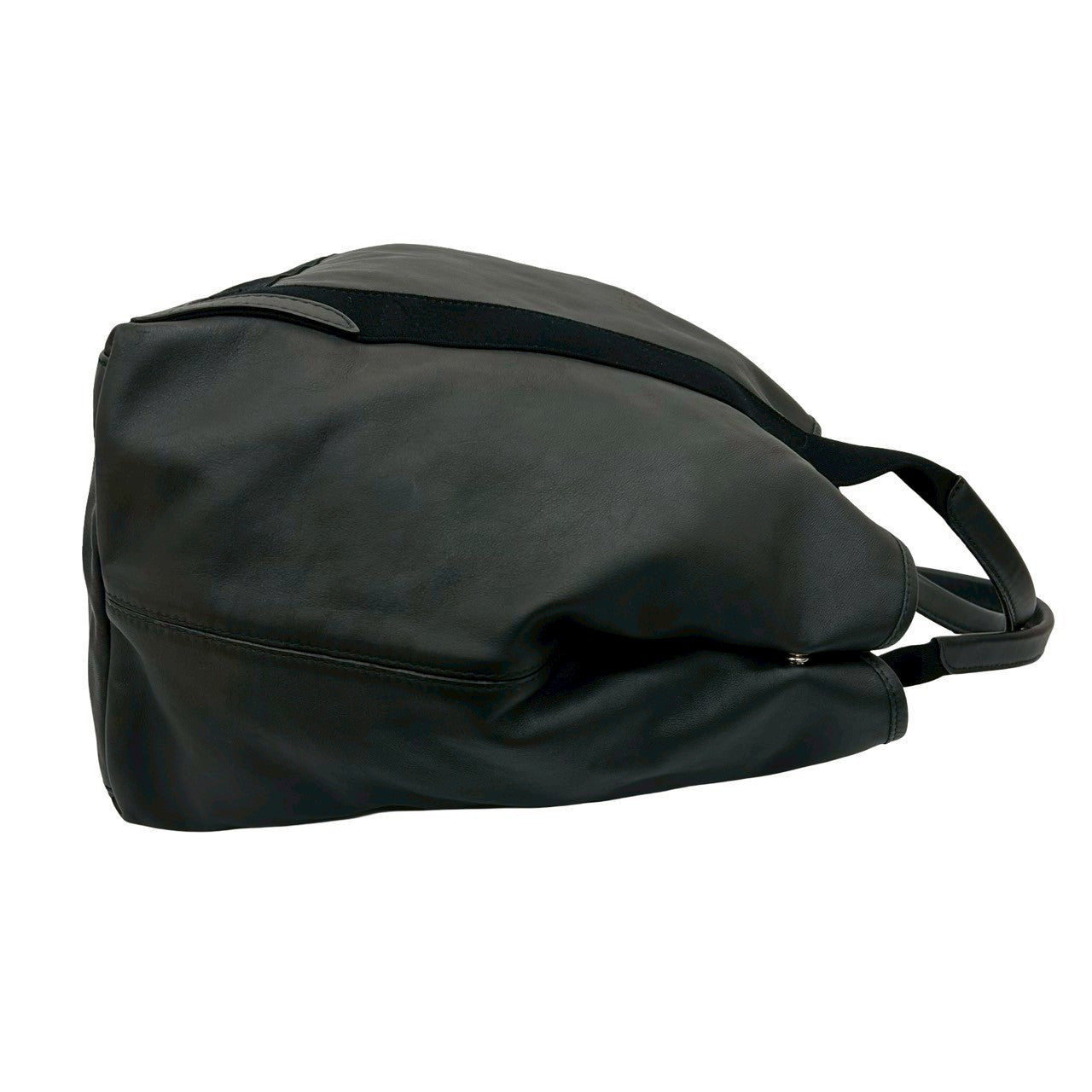 BALENCIAGA Handbag leather black Navy kabas