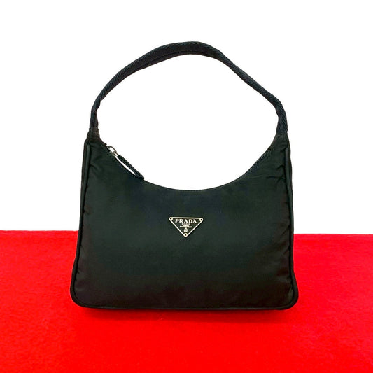 PRADA Handbag Nylon black