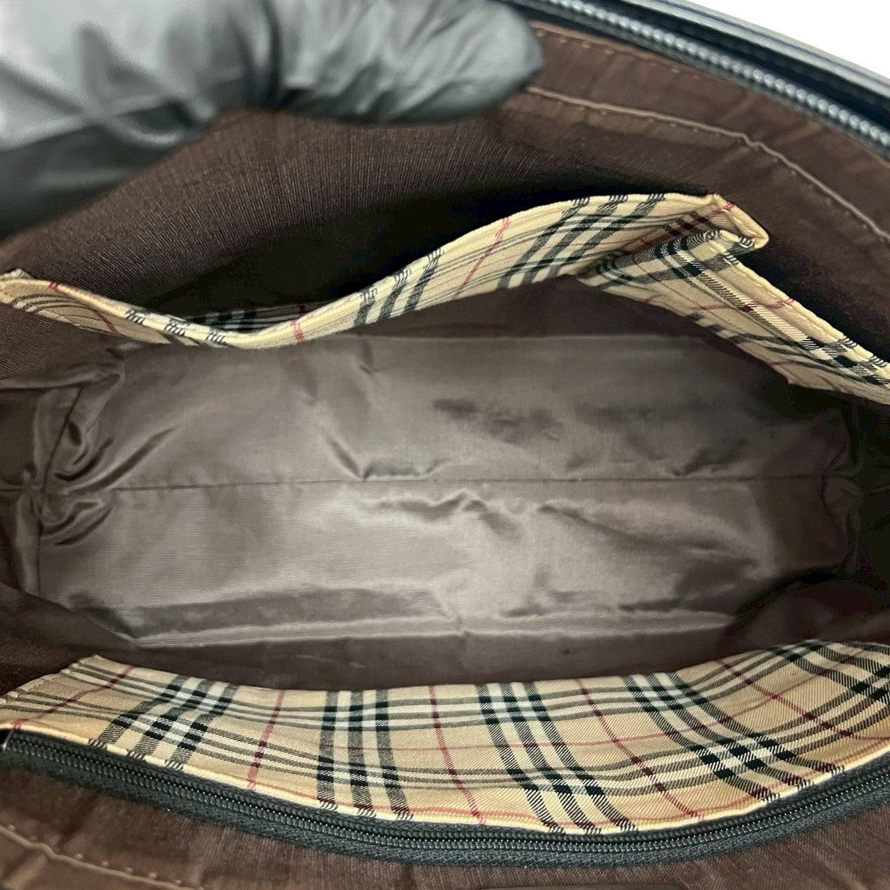 BURBERRY Tote Bag leather black