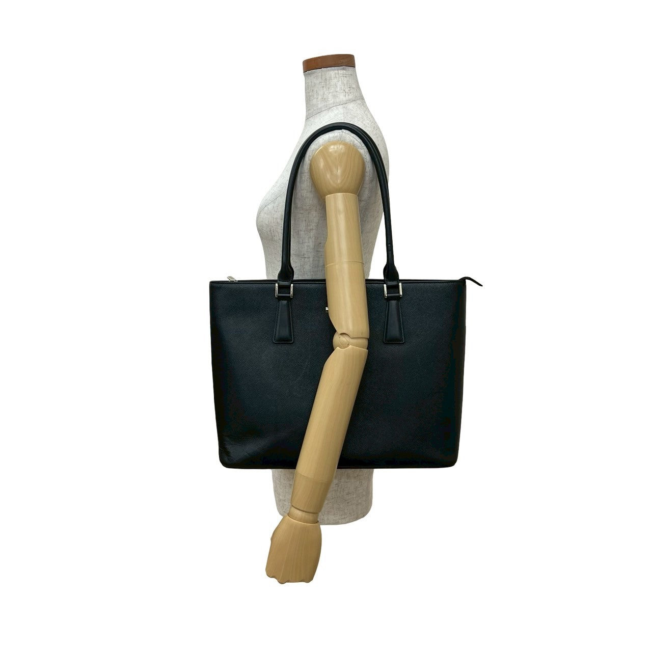 BURBERRY Tote Bag leather black