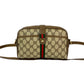 GUCCI Shoulder Bag leather Brown Sherry line