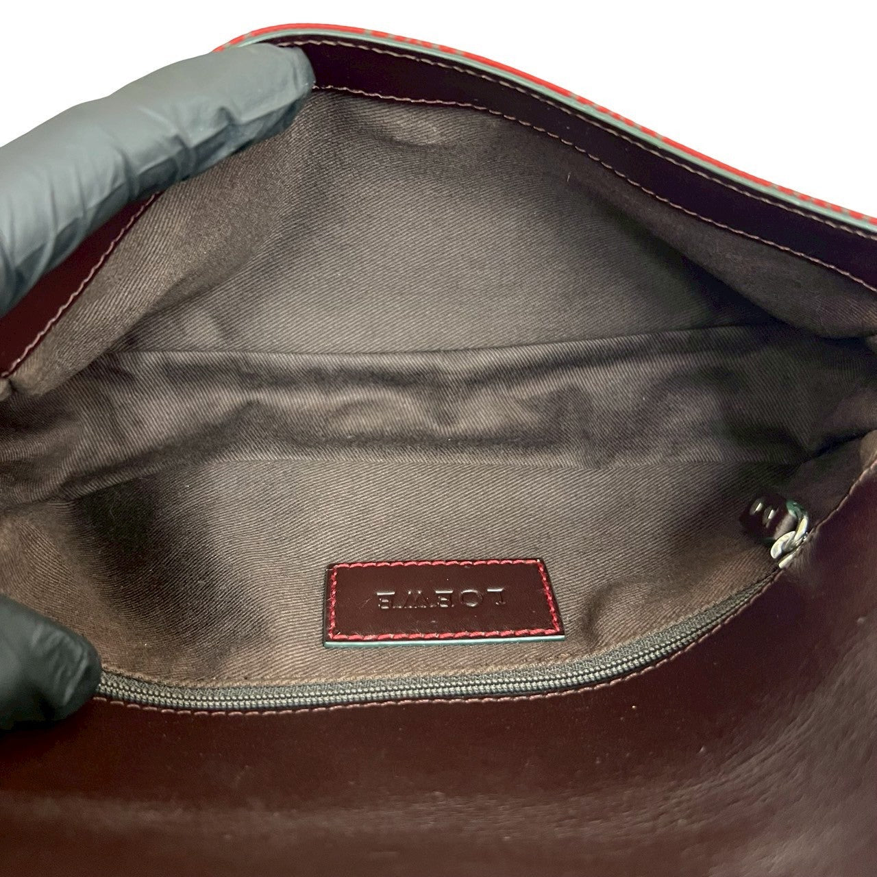LOEWE Shoulder Bag leather Red