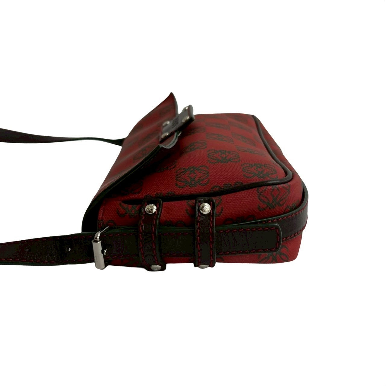 LOEWE Shoulder Bag leather Red