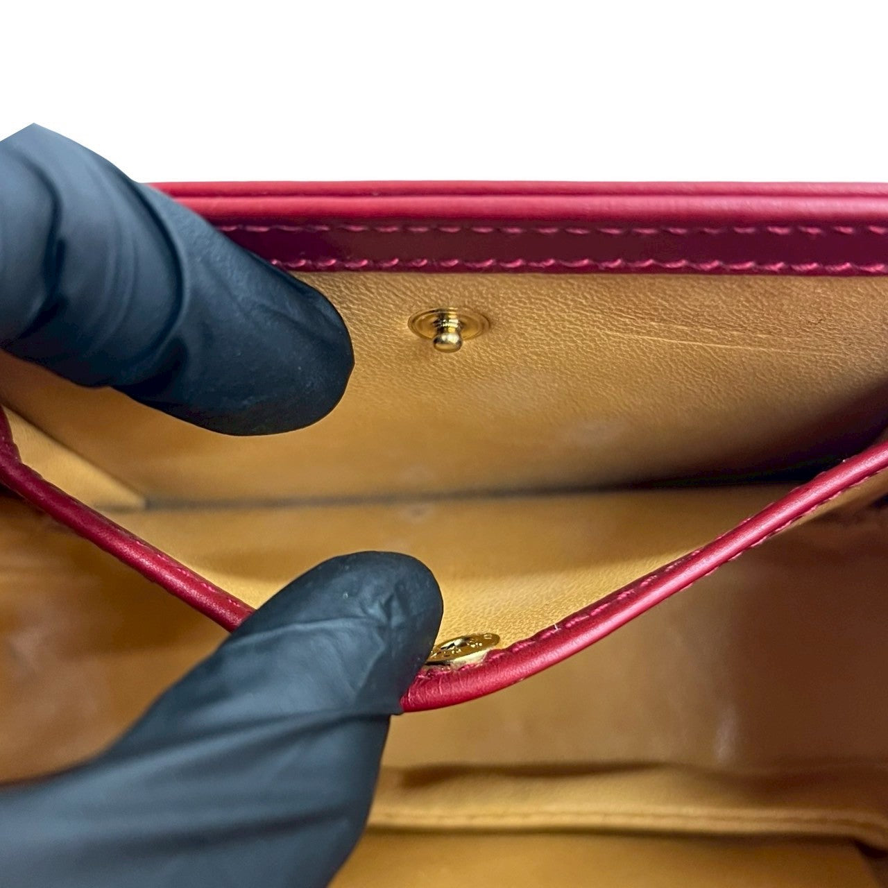 GUCCI Shoulder Bag Calfskin Red