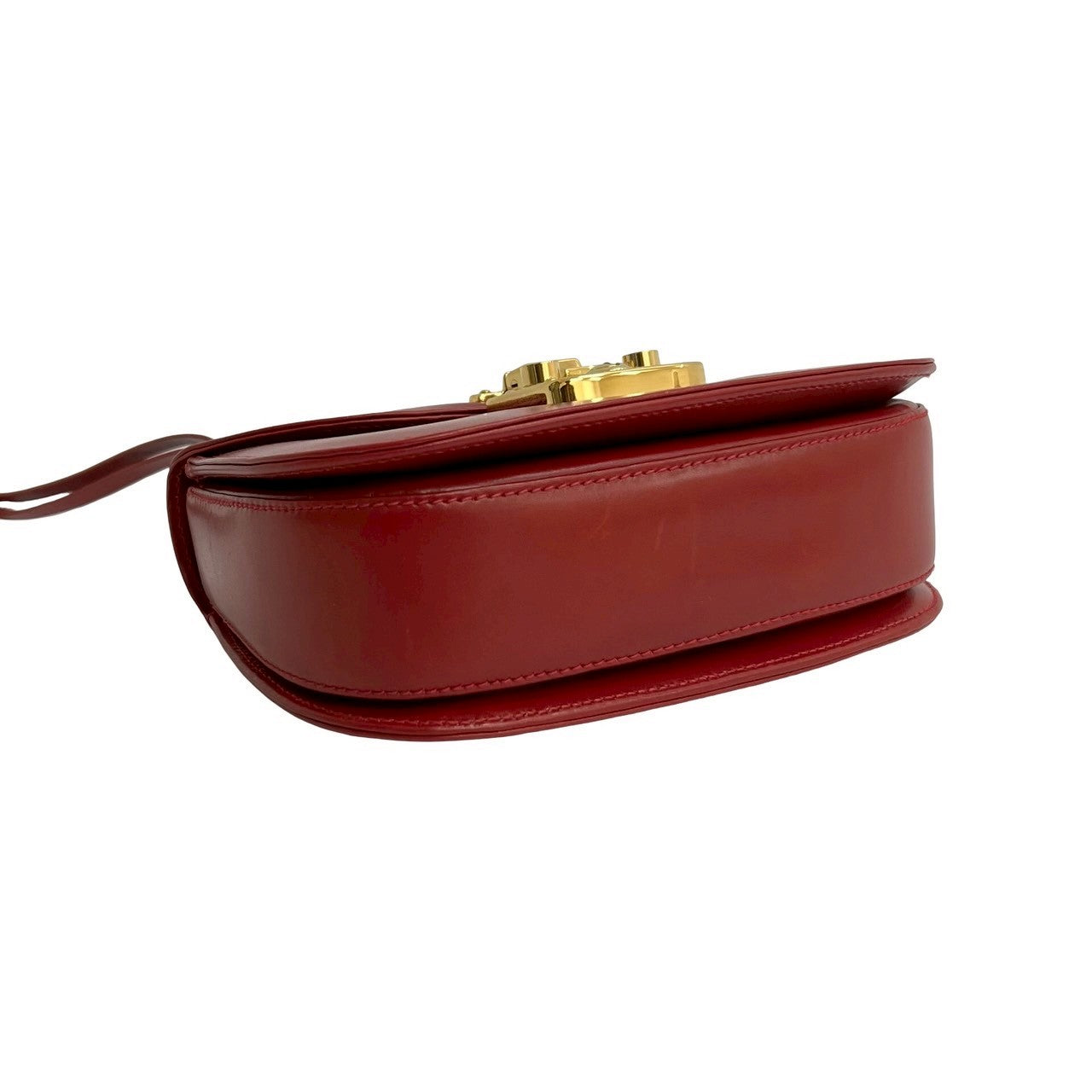 GUCCI Shoulder Bag Calfskin Red