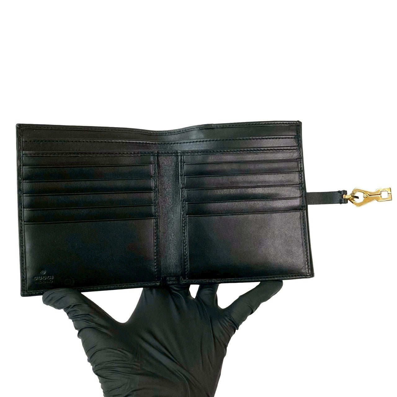 GUCCI Bifold Wallet Suede black