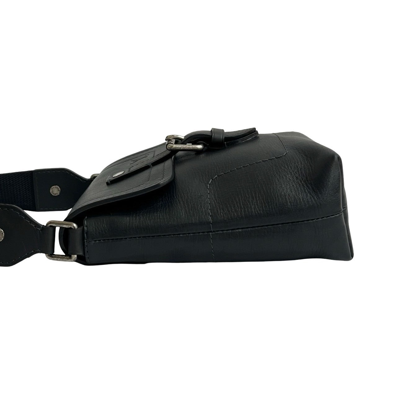 LOUIS VUITTON Shoulder Bag leather black Utah Yuma