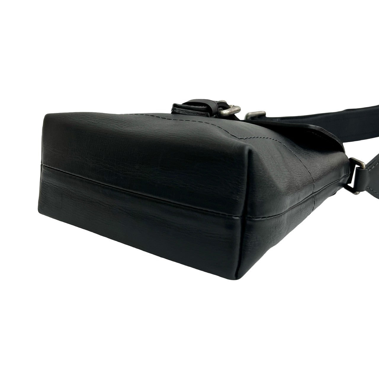 LOUIS VUITTON Shoulder Bag leather black Utah Yuma