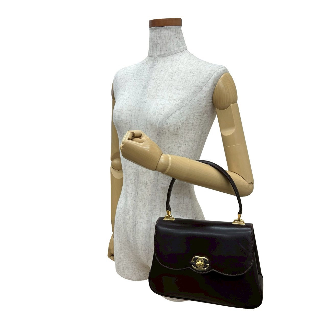 GUCCI Handbag leather Brown