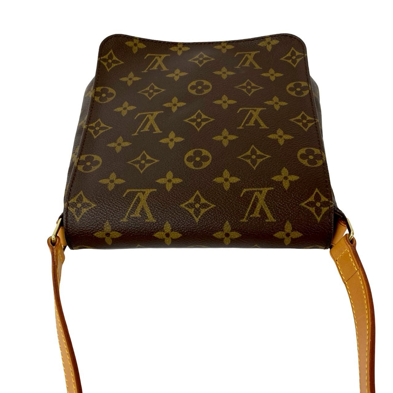 LOUIS VUITTON Shoulder Bag leather Brown Monogram Musette Salsa