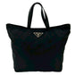PRADA Shoulder Bag Nylon black Basketball Teddy Bear