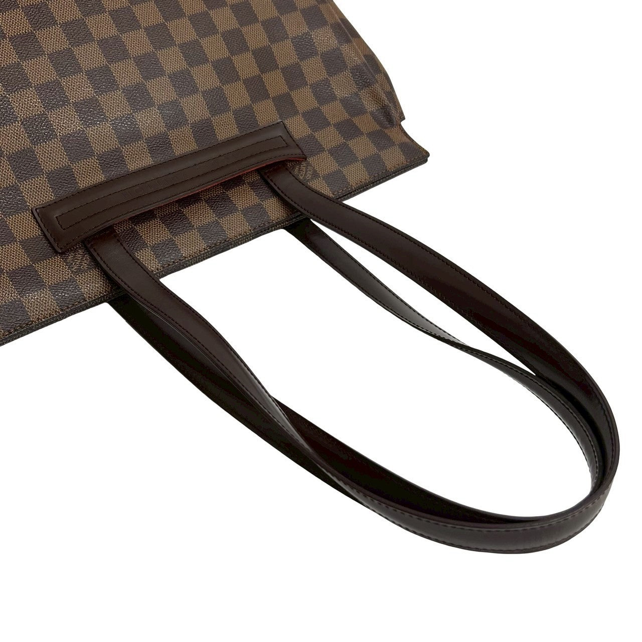 LOUIS VUITTON Tote Bag leather Brown Damier Ebene Parioli PM
