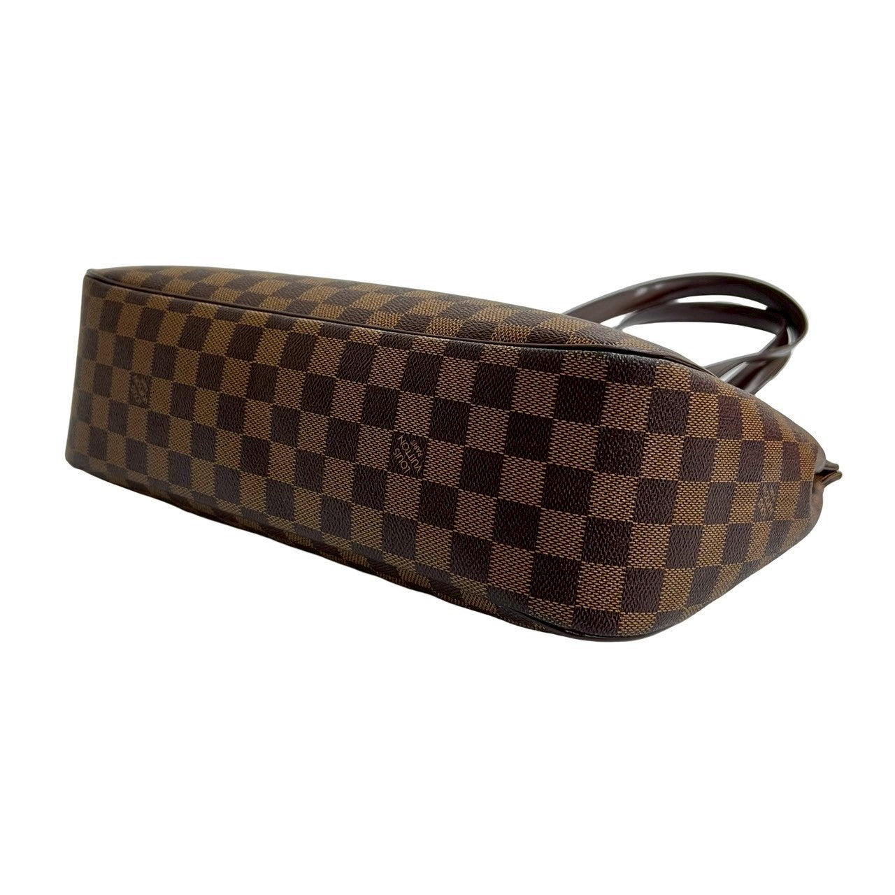 LOUIS VUITTON Tote Bag leather Brown Damier Ebene Parioli PM