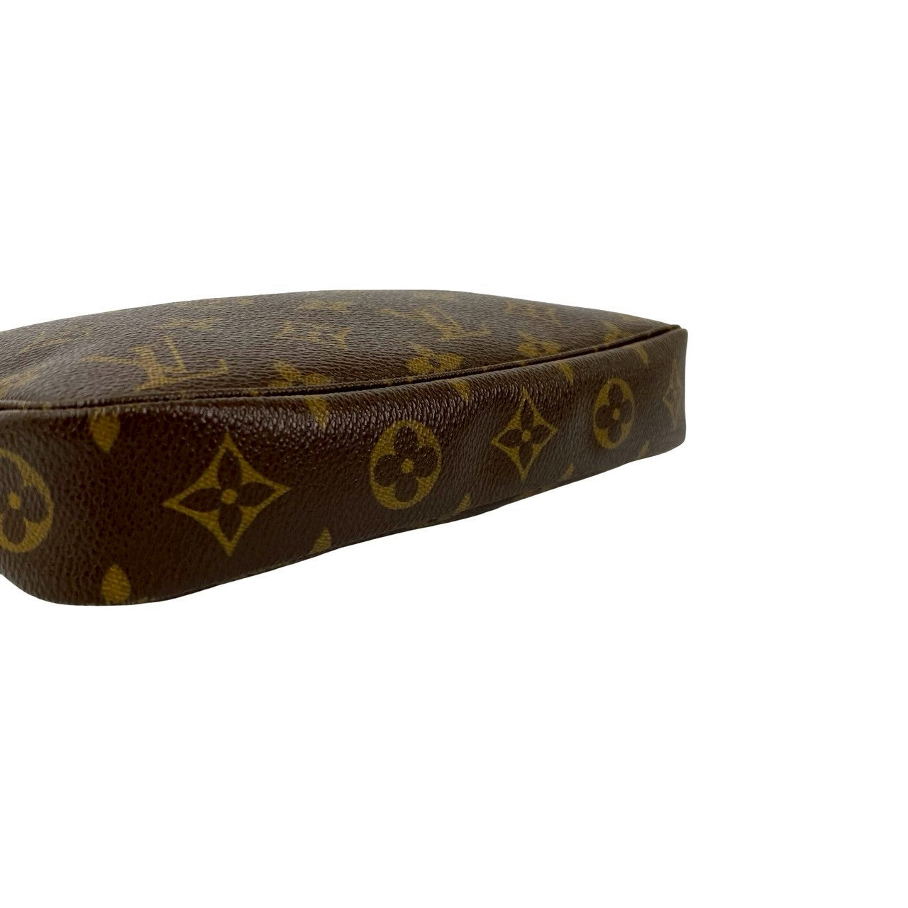 LOUIS VUITTON Handbag leather Brown Monogram Pochette Accessoires