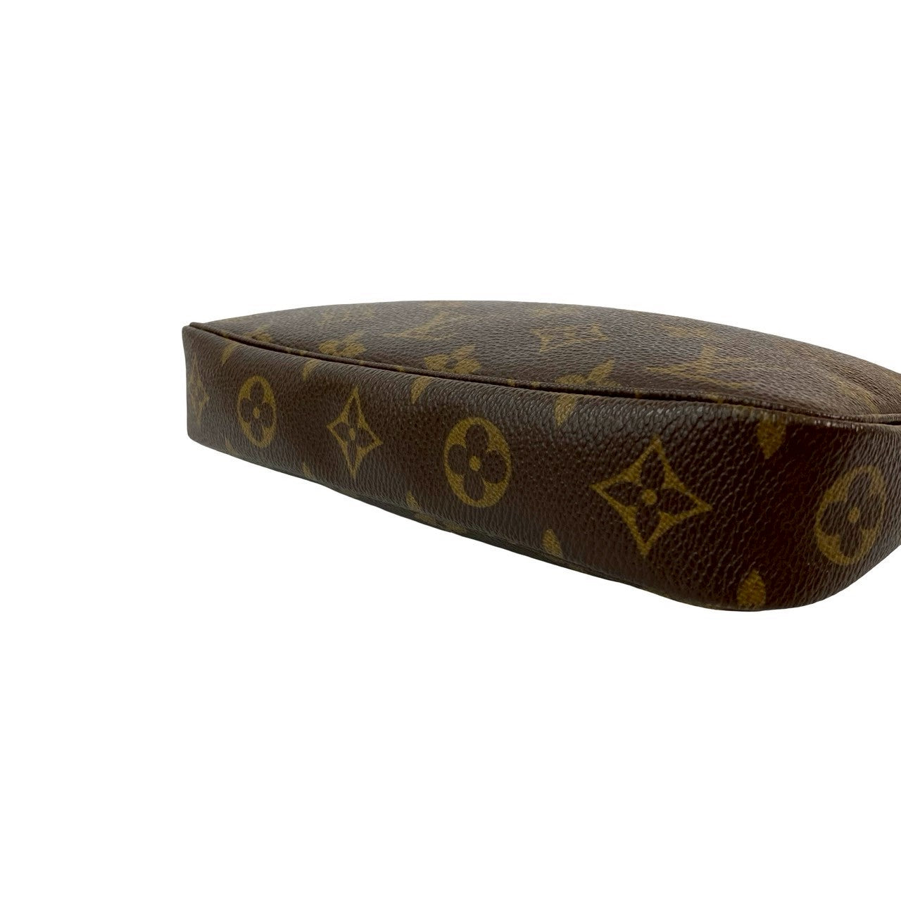 LOUIS VUITTON Handbag leather Brown Monogram Pochette Accessoires