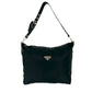 PRADA Shoulder Bag leather black