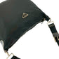 PRADA Shoulder Bag leather black