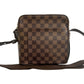 LOUIS VUITTON Shoulder Bag leather Brown Damier Olaf PM
