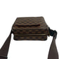 LOUIS VUITTON Shoulder Bag leather Brown Damier Olaf PM