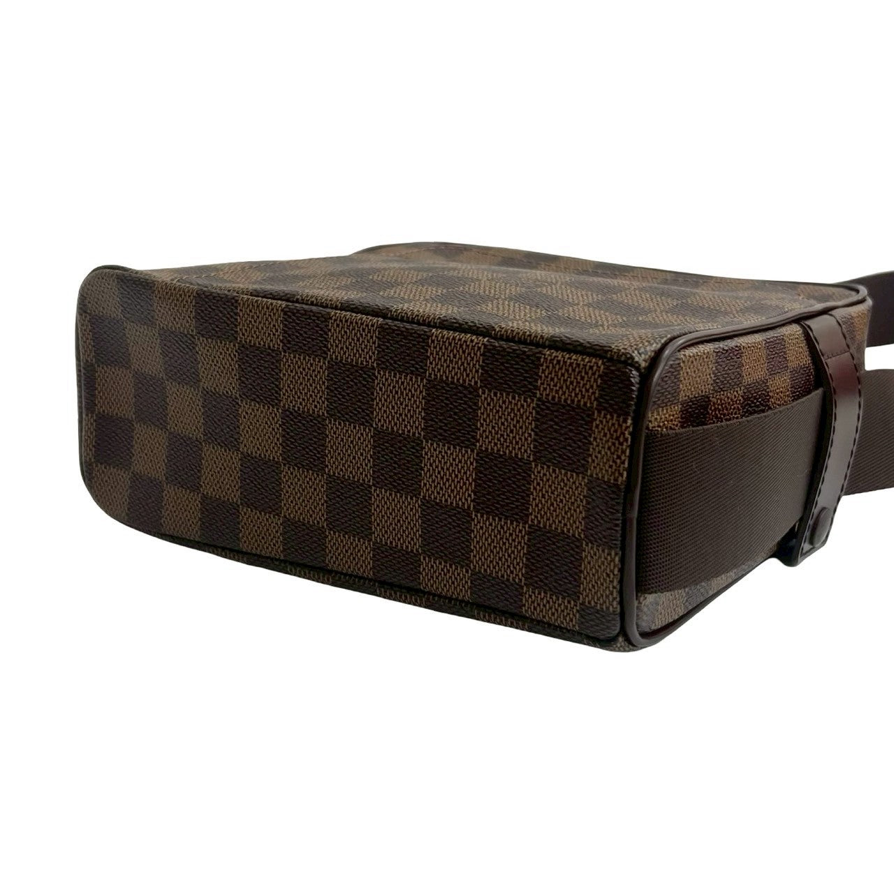 LOUIS VUITTON Shoulder Bag leather Brown Damier Olaf PM