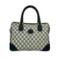 GUCCI Handbag leather Navy