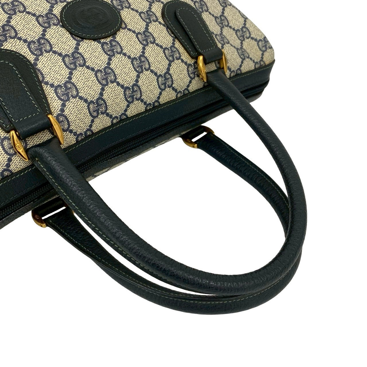 GUCCI Handbag leather Navy