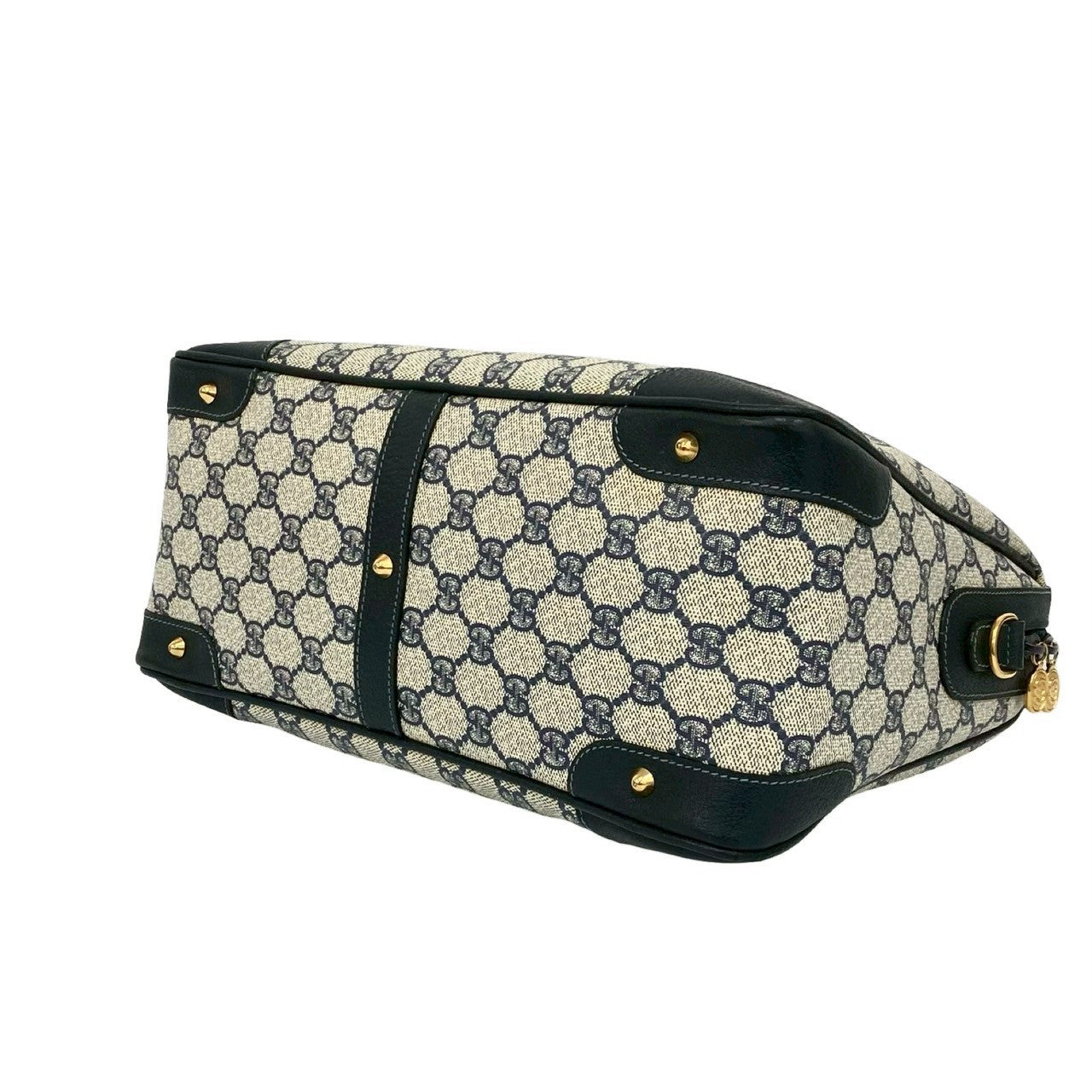 GUCCI Handbag leather Navy