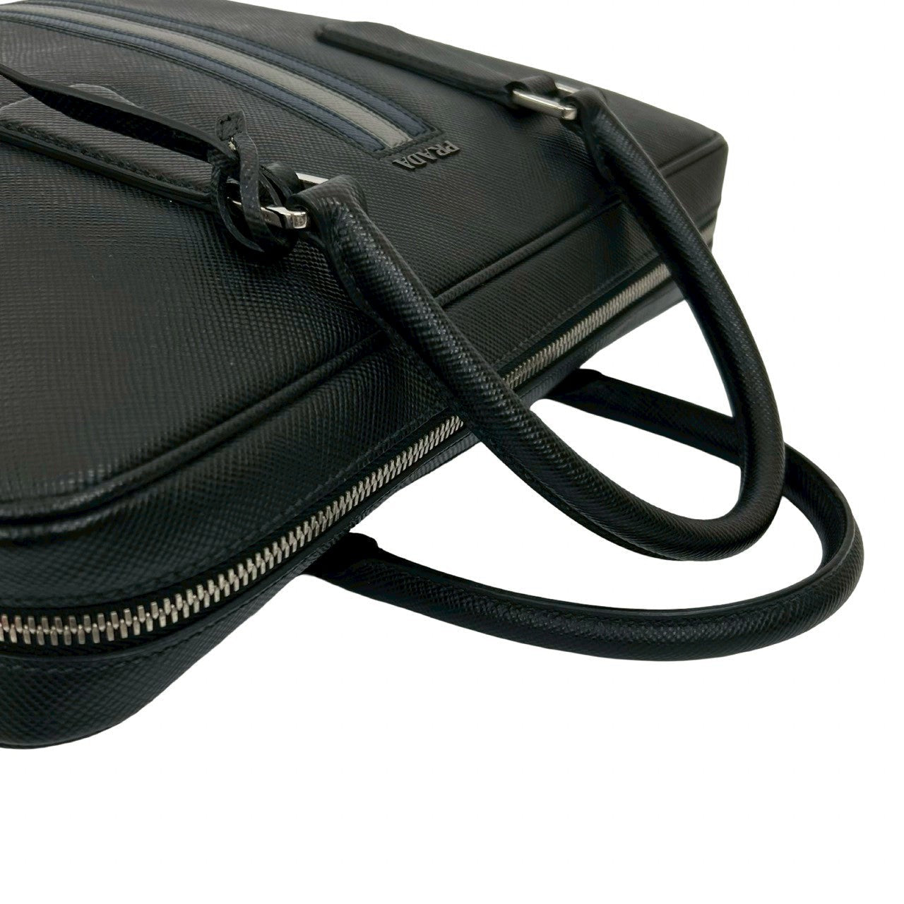 PRADA Shoulder Bag leather black