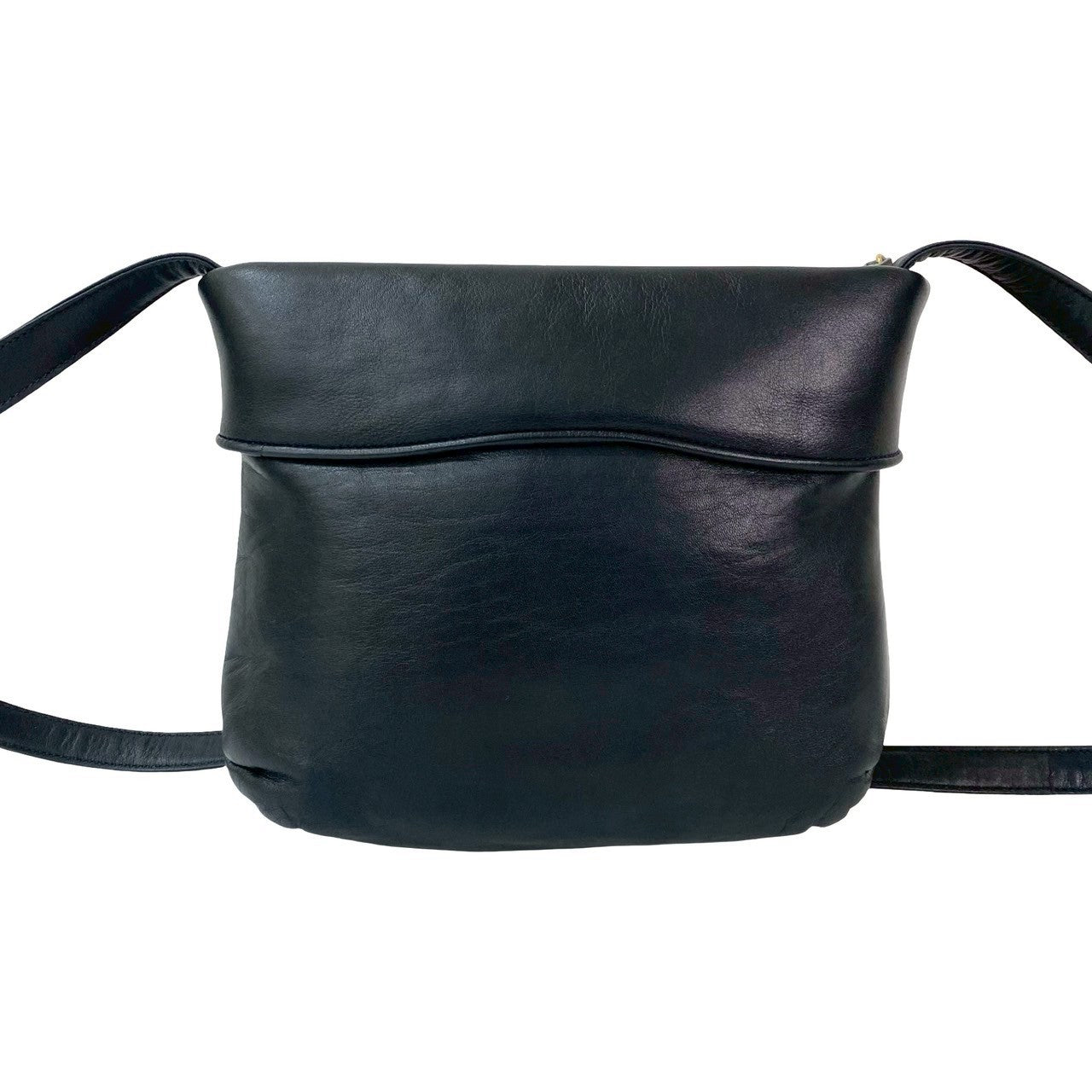 CELINE Shoulder Bag leather Navy