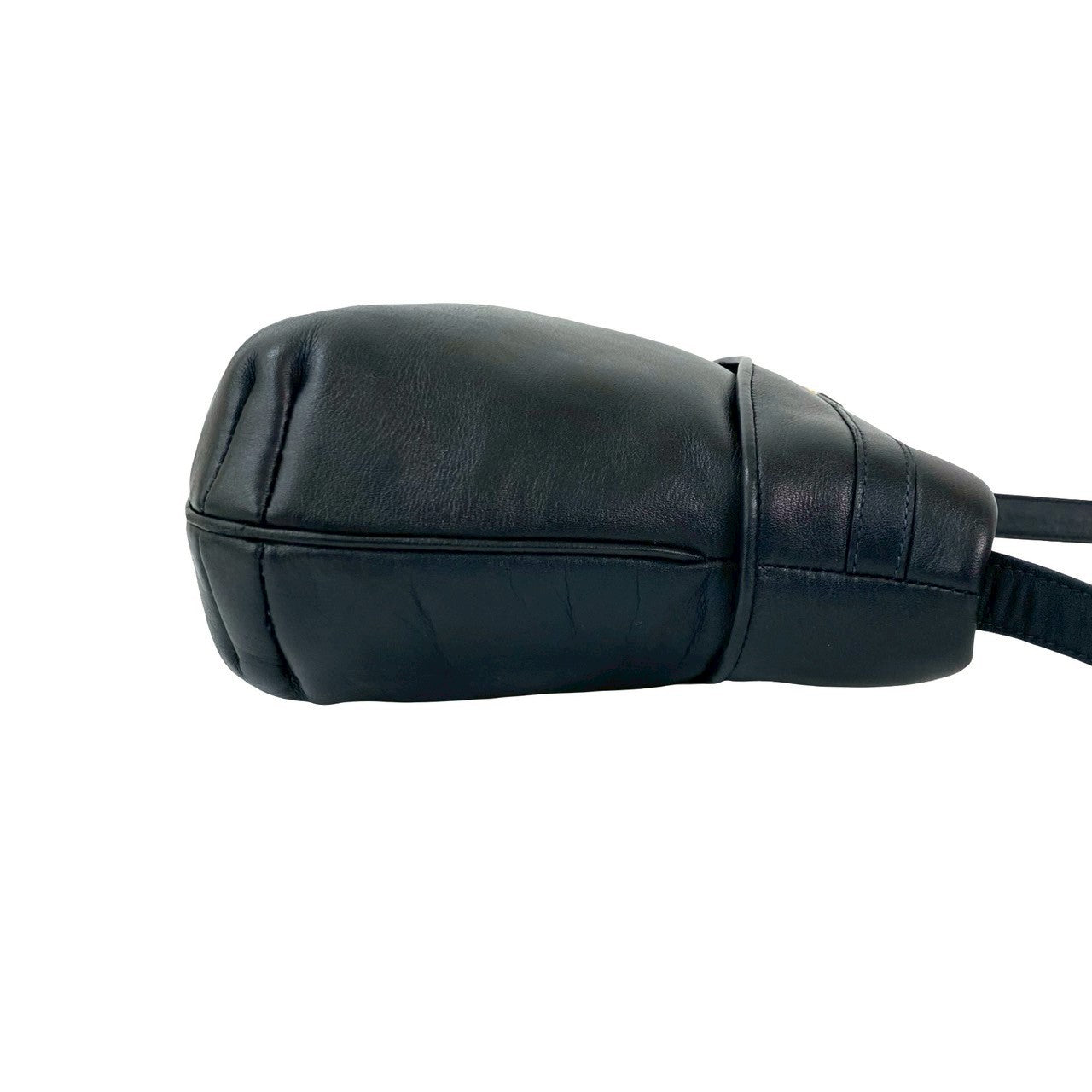 CELINE Shoulder Bag leather Navy