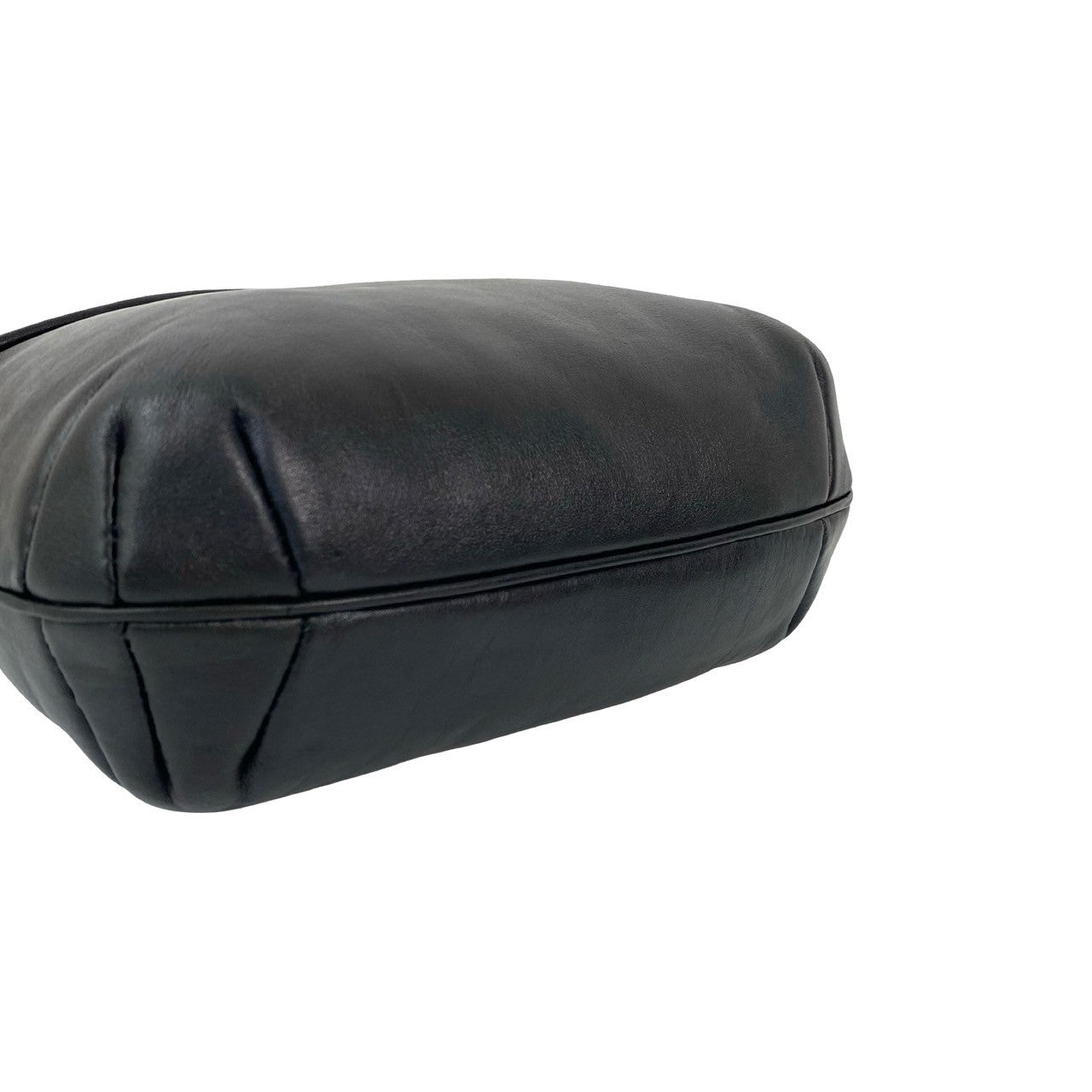 CELINE Shoulder Bag leather Navy