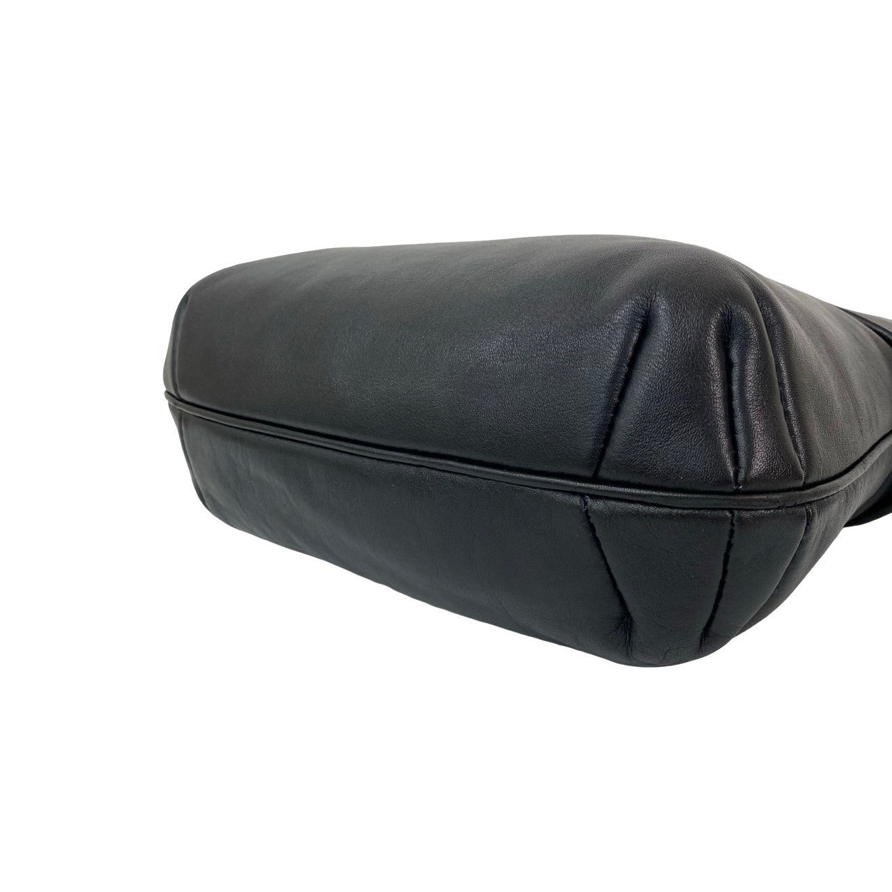 CELINE Shoulder Bag leather Navy
