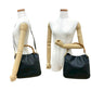 GUCCI Shoulder Bag leather black Bamboo