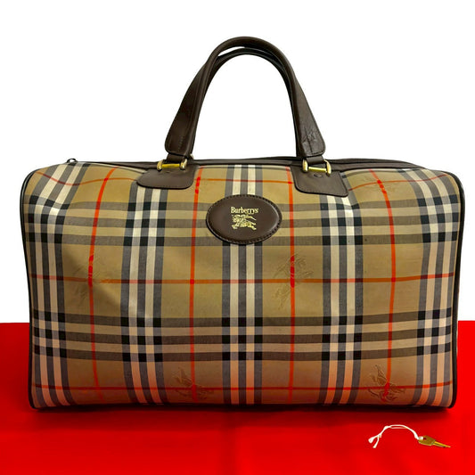 BURBERRY Boston Duffel bag canvas Brown