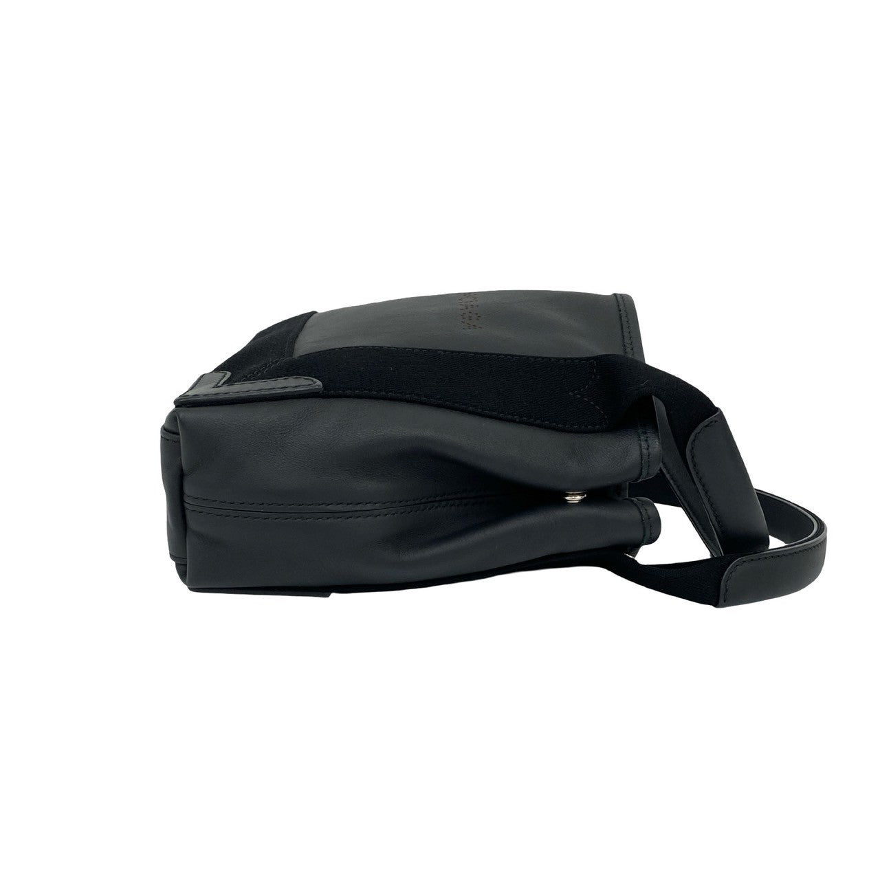 BALENCIAGA Shoulder Bag leather black Navy Cabas XS