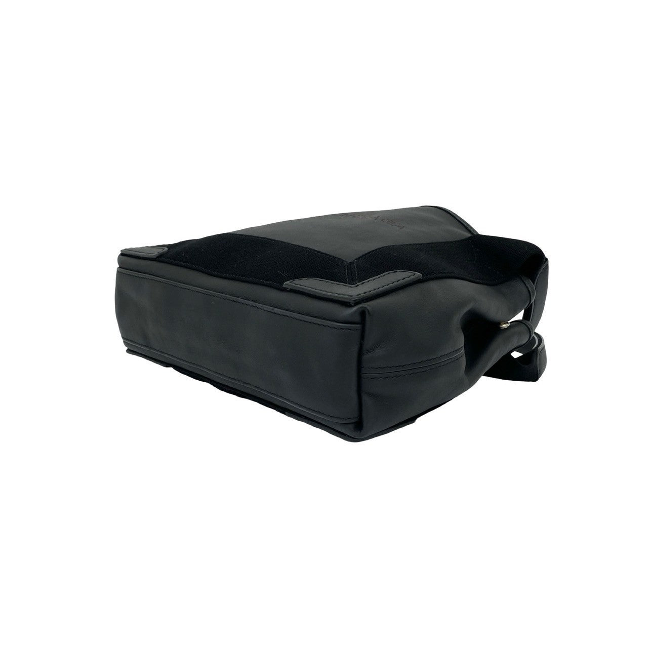 BALENCIAGA Shoulder Bag leather black Navy Cabas XS