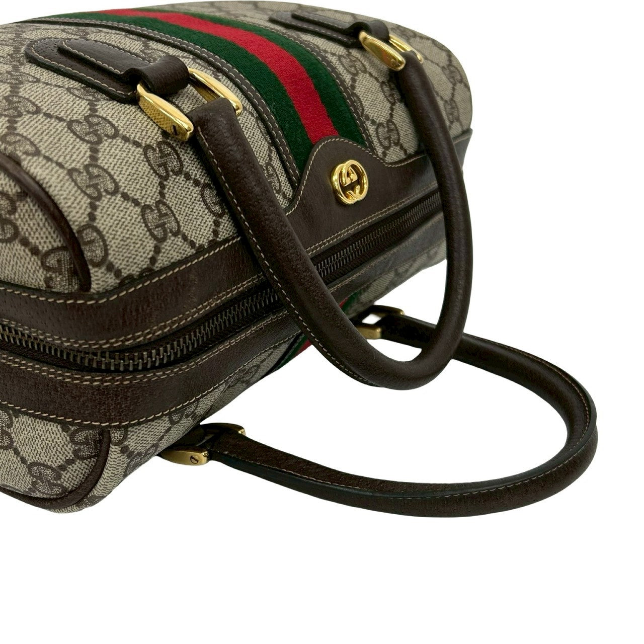 GUCCI Shoulder Bag leather Brown Sherry line