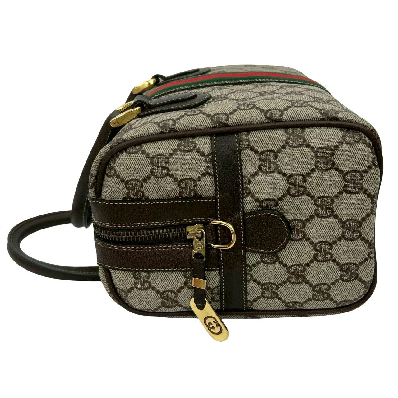GUCCI Shoulder Bag leather Brown Sherry line